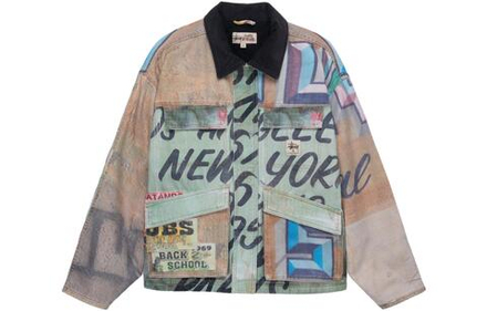 Куртки Stussy Shop Jacket Alfonso Canvas Multi, 115722
