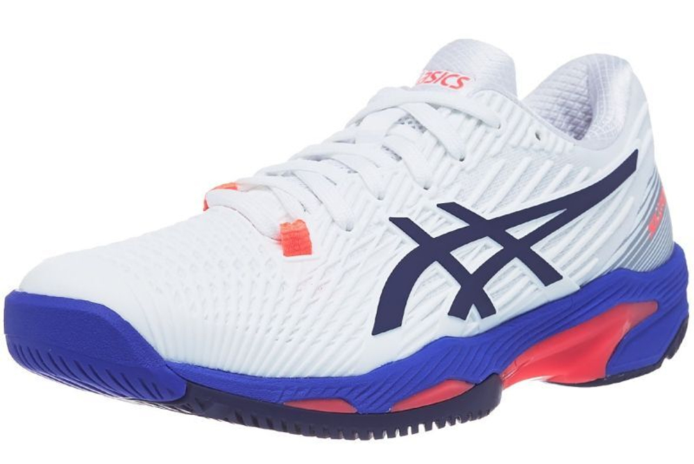 Женские Кроссовки теннисные Asics Solution Speed FF 2 - white/peacoat