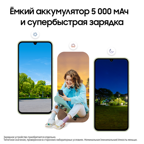 Смартфон Samsung Galaxy A34 6/128GB лайм (SM-A346ELGACAU) - фото 7