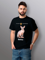 Футболка сфинкс кошка