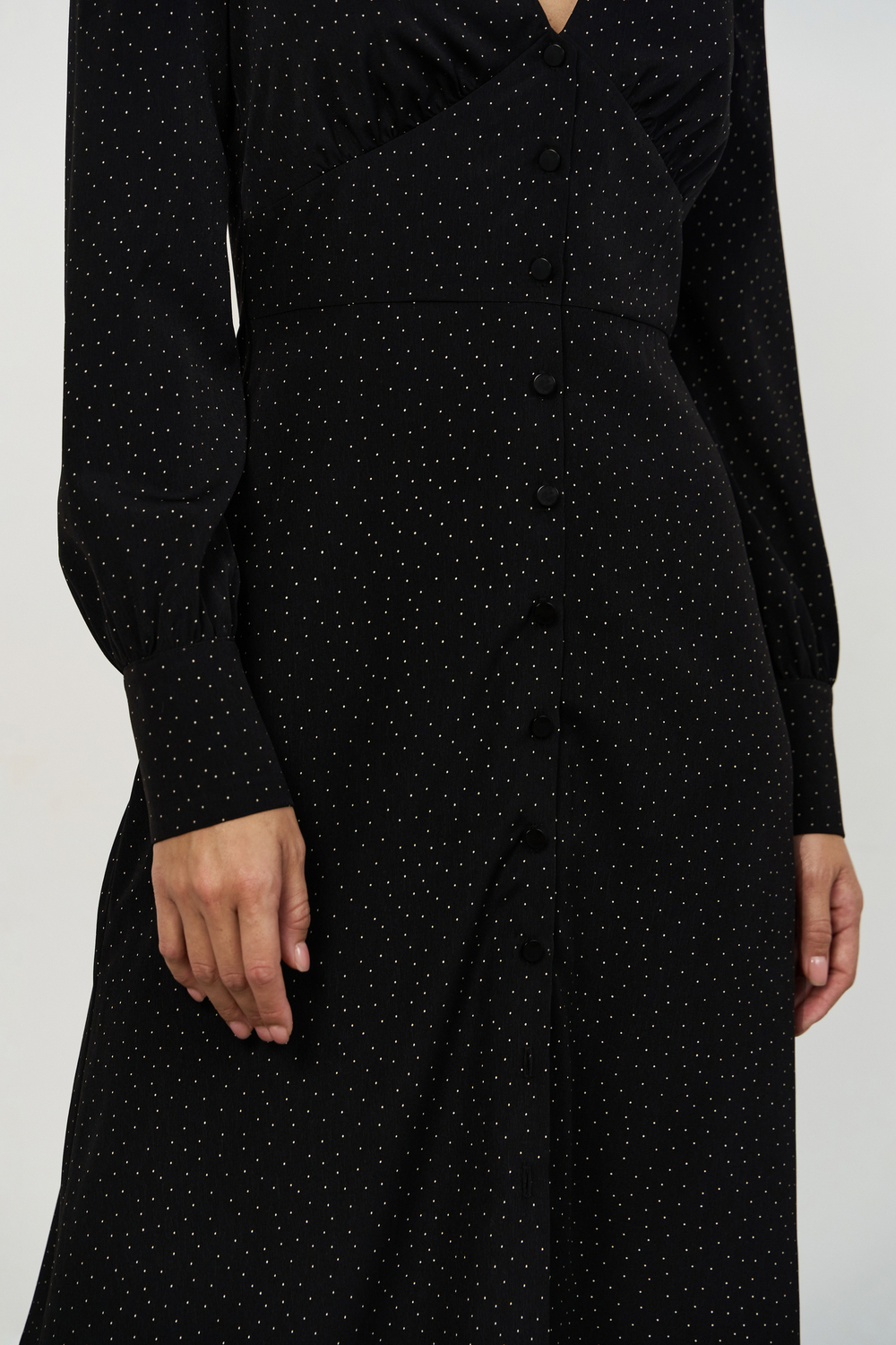 Платье с подрезами, макси