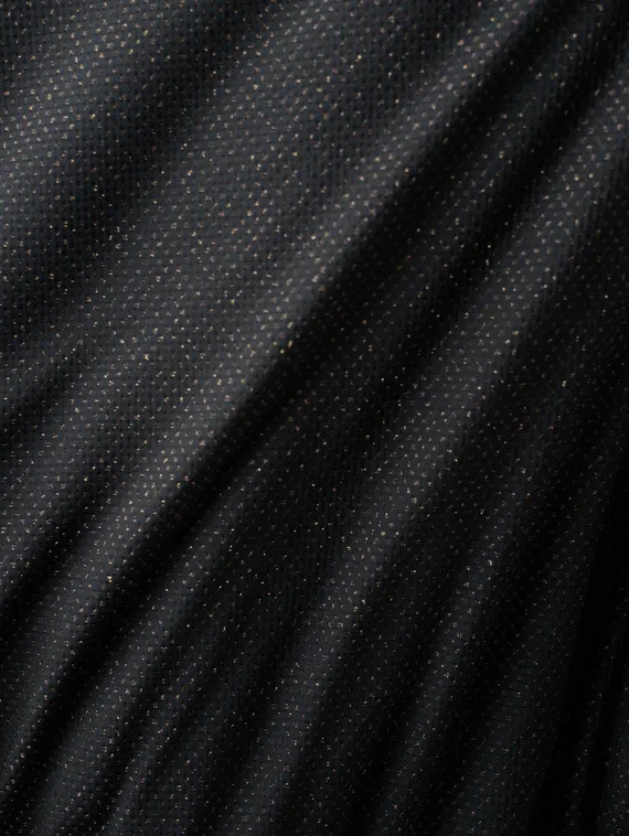 Микрофибра фактурная, жаккард, Турция, черный /золото