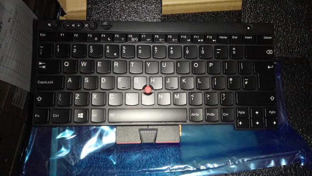 Клавиатура для ноутбука Lenovo T430/T530/W530/X230/i/L430 раскладка - английская, с подсветкой, черная (04X1382), оригинал