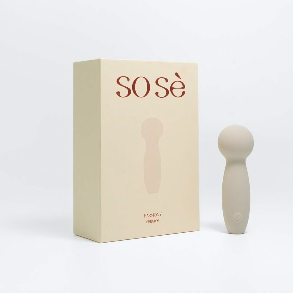 Серый мини-вибромассажёр Harmony