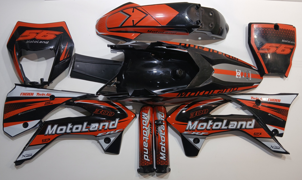 Комплект пластика Мотоцикл Motoland CRF 250/300 оранжевый