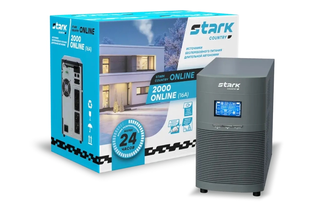 ИБП STARK COUNTRY 2000 ONLINE (16A)