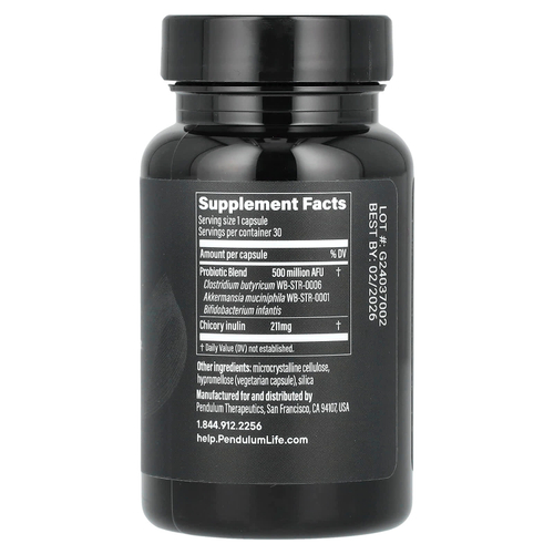 Pendulum, Пробиотик GLP-1, 30 капсул