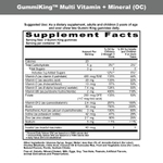 GummiKing, Мультивитамины и минералы для детей, виноград, лимон, апельсин, клубника и вишня, 60 жевательных таблеток
