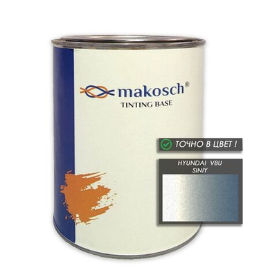 Автоэмаль makosch/HYUNDAI V8U, Базовая эмаль, голубой, перламутр, 800мл.