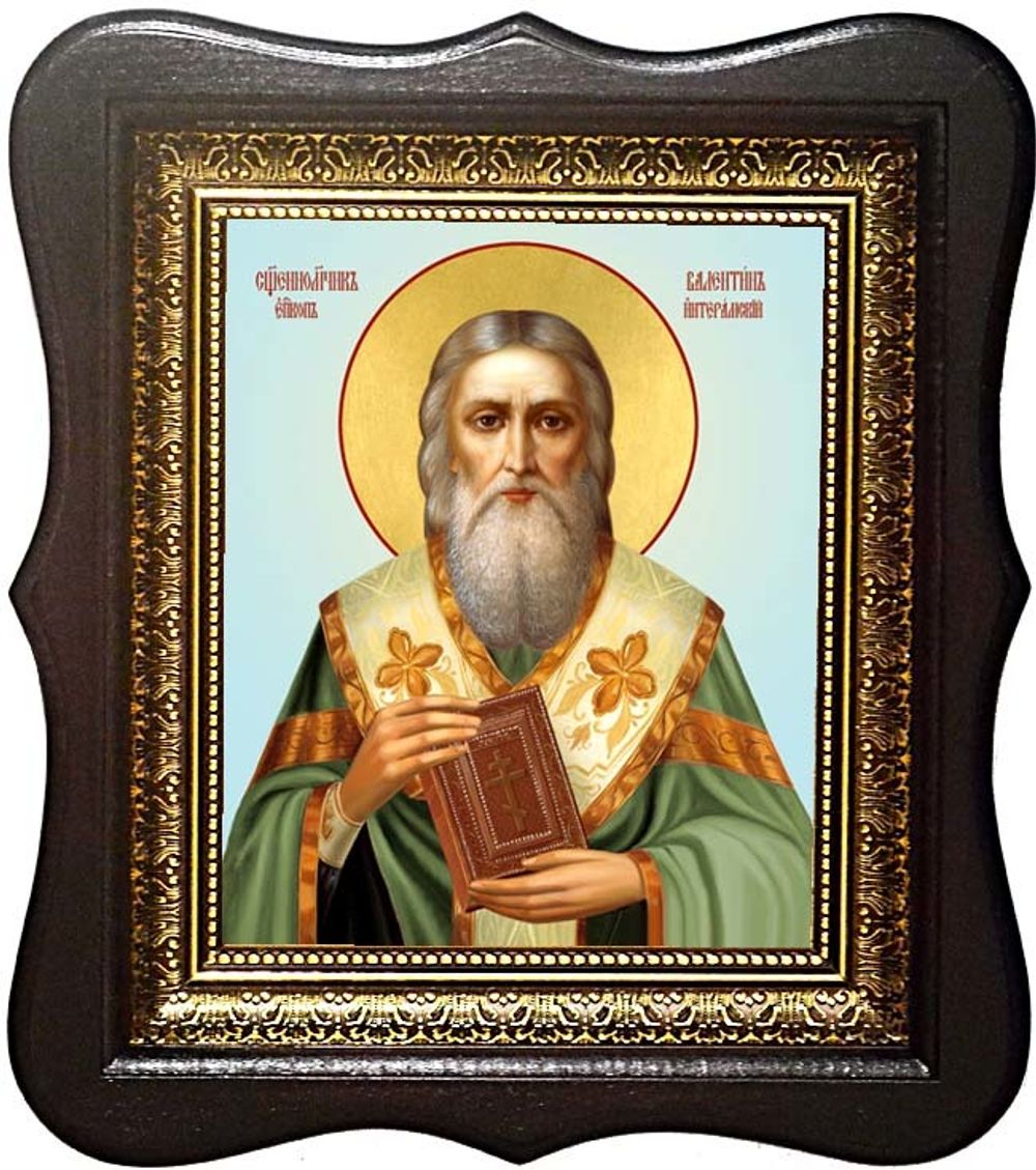 Валентин Интерамский Священномученик. Икона на холсте.
