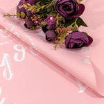 Пленка В рулоне 10 м х 58 см "I like you" (Розовый)