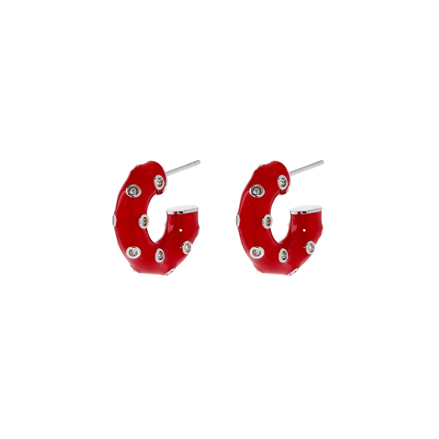 Серьги Dainty Donut Earrings – Red