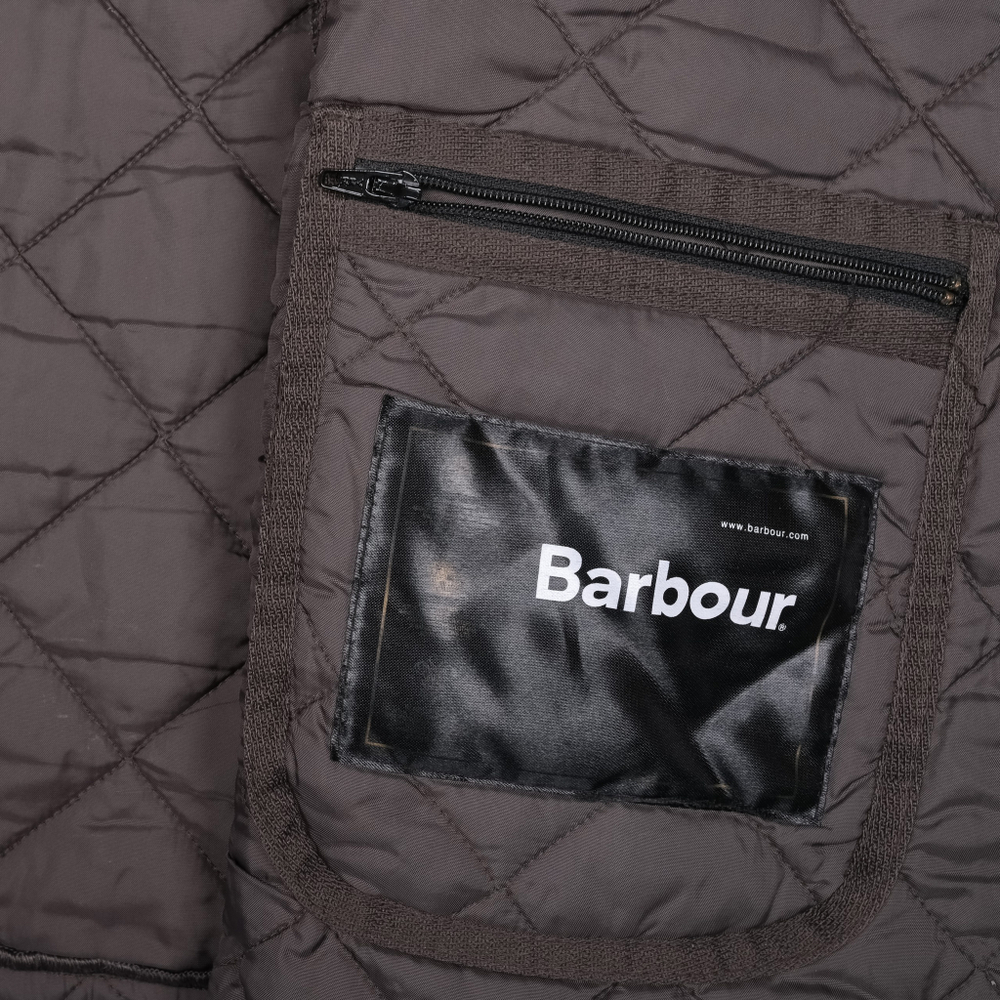 Классическая стеганка Barbour в коричневом оттенке, L