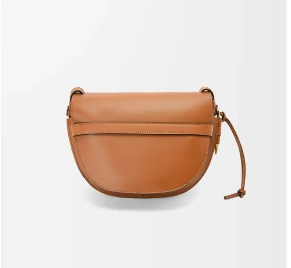 Кожаная женская сумка Loewe Gate коричневый