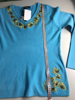 Джемпер Clahhic с вышивкой, маркировка XL/XXL, визуально на 50/52 размер, новый