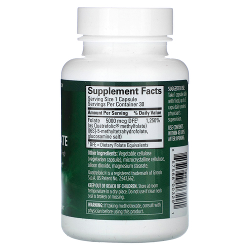 BrainMD, Метилфолат, 5000 мкг, 30 капсул