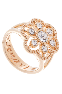 "Виара" кольцо в золотом покрытии из коллекции "Marella" от Jenavi