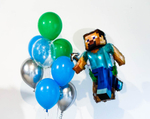 Композиция из гелиевых шаров Майнкрафт