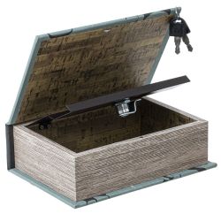 GAEM Шкатулка-книга c замком, L16 W7 H22 см