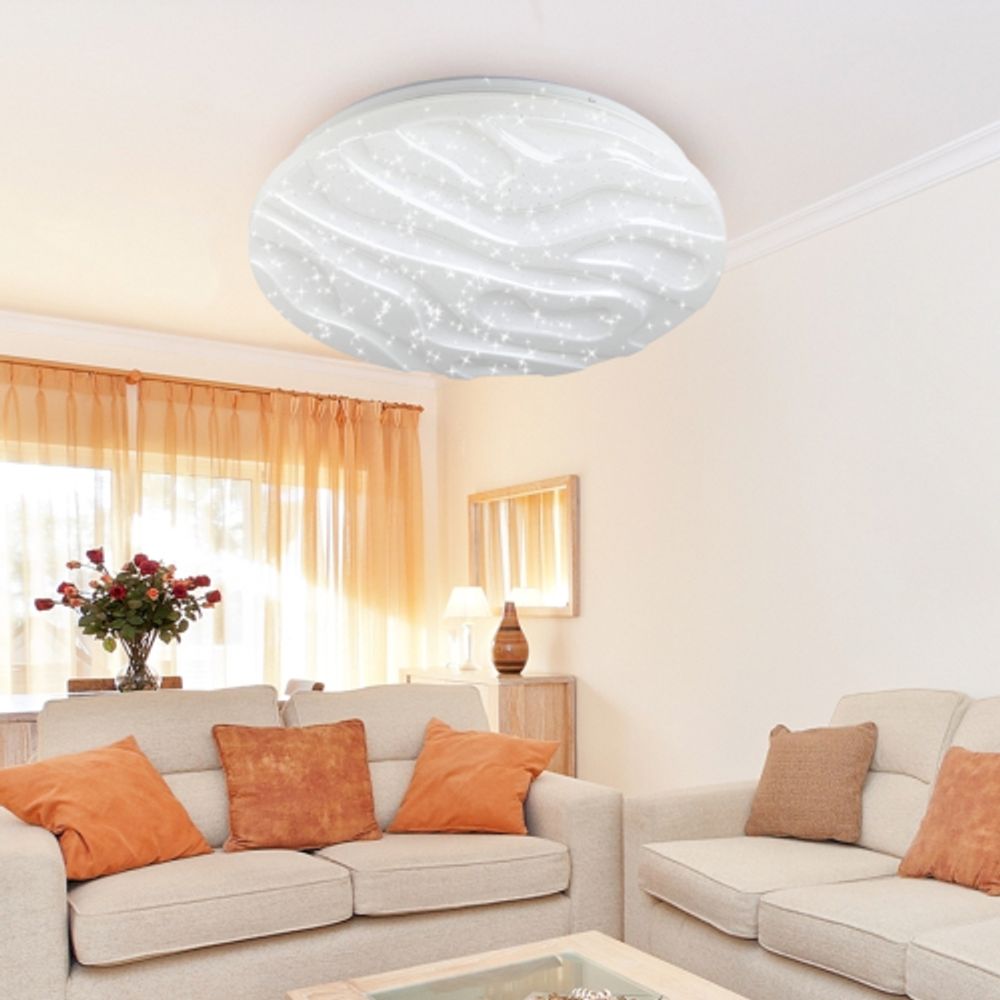 Светильник потолочный светодиодный ЭРА Классик с ДУ SPB-6-120-RC Wave 120Вт 3000-6500К 10200Лм | Светильники SPB-6 с ДУ