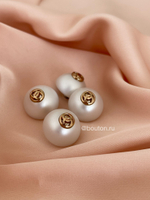 Пуговицы Шан. Жемчуг золото 17,5 мм