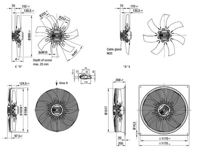 Вентилятор осевой S3G650-BE35-01