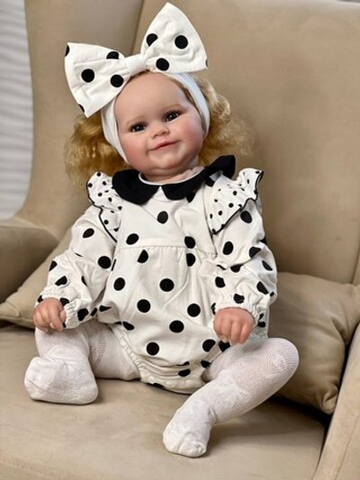 Кукла Реборн мягконабивная 60см в пакете (FA-161A1)