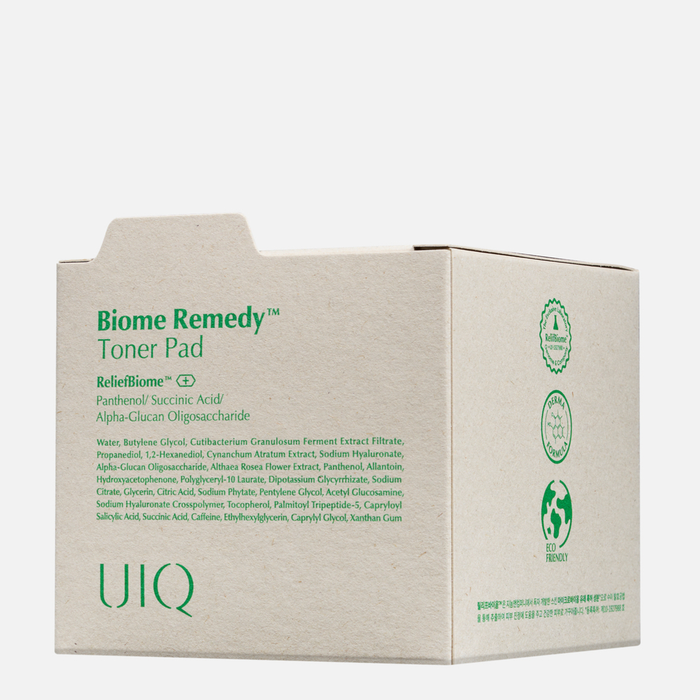 UIQ Biome Remedy Toner pad Успокаивающие пэды для чувствительной кожи с пробиотикам, 180мл