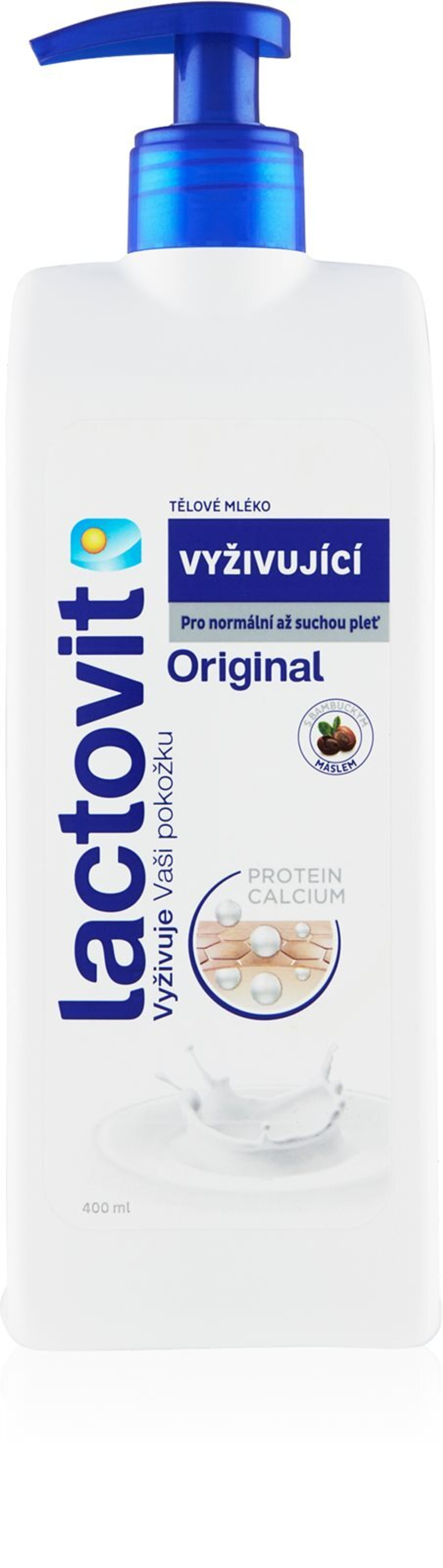 Lactovit Original - питательное молочко для тела с дозатором /   400  ml  / GTIN 8411660650023