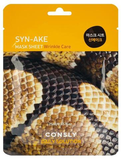 Тканевая маска для лица с пептидом Syn-ake, 25мл, Consly