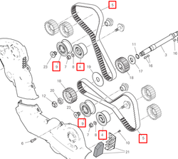 73740251B-45120241A-45120122A TIMING BELTS/ROLLERS SET