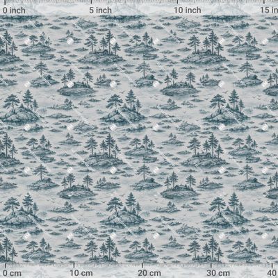 Ладожские сосны на сером by Gora-pattern 857 DPI