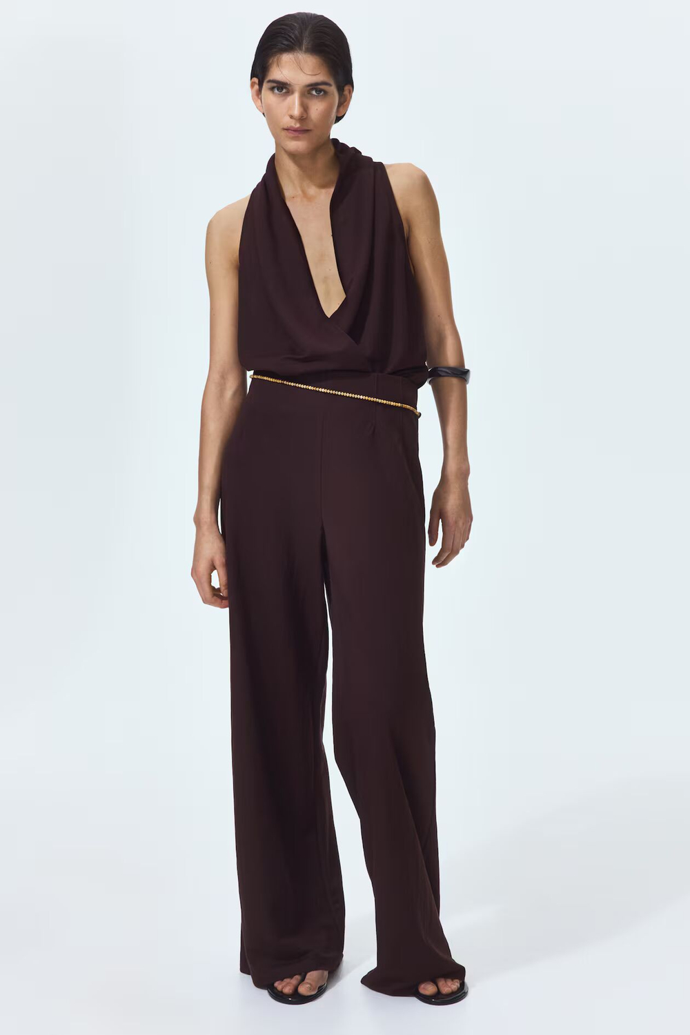 Широкие брюки с эластичным поясом - H&M