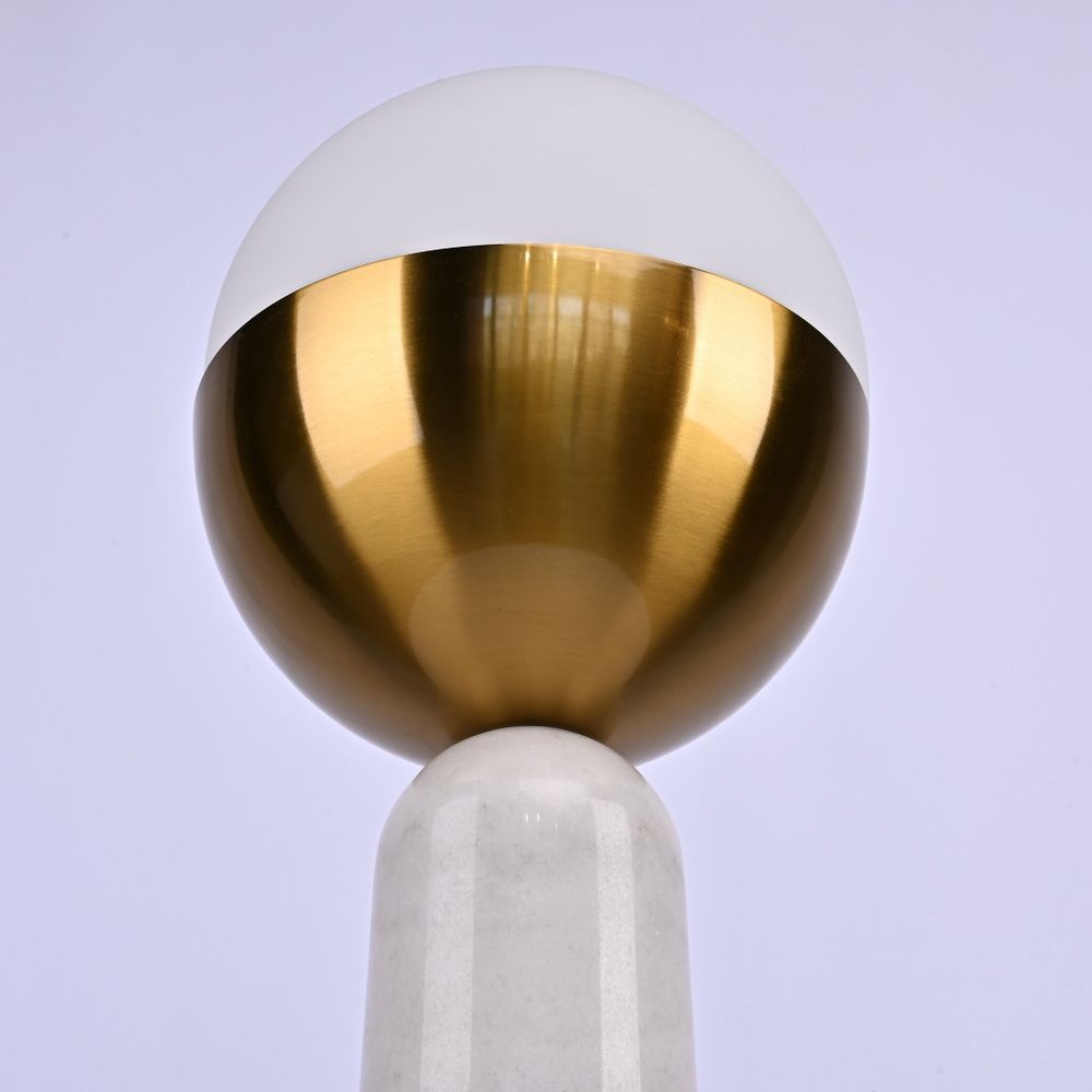 Настольная Лампа Marble Globe White By Imperiumloft