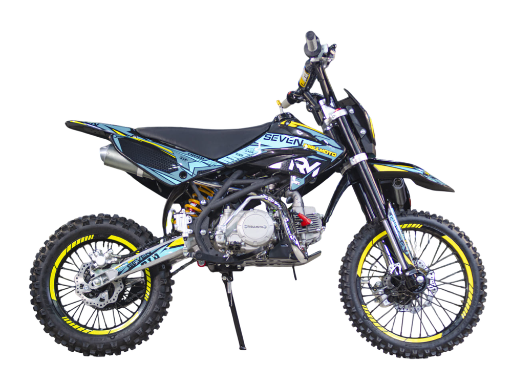 Питбайк Regulmoto SEVEN 125сс черный/желтый/синий