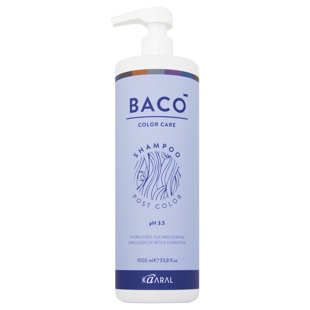 Шампунь KAARAL Baco Color Care Shampoo Post Color стабилизатор цвета для волос Ph 3.5 - 1000 мл.