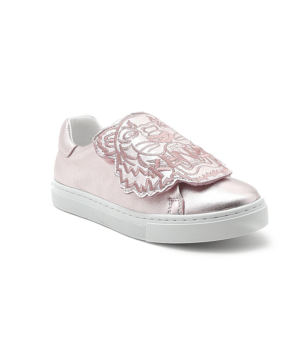 Кожаные кроссовки KENZO KIDS - пудро-розовый(K19113)