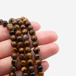 Тигровый глаз натуральный эконом, 6,5мм, шар