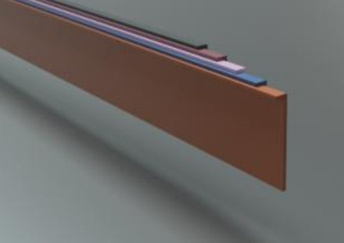 Плинтус Г-образный, латунь полированная