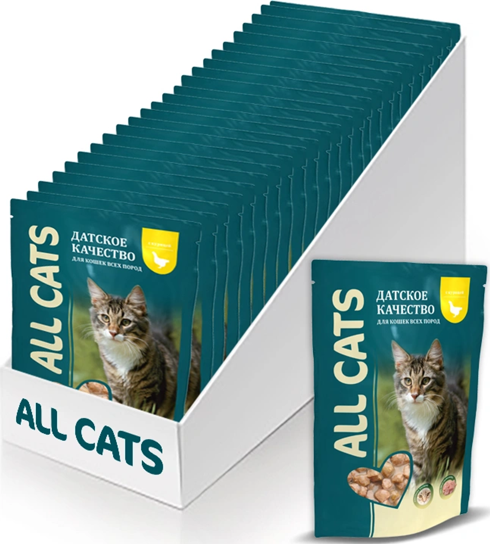 Влажный корм All Cats для взрослых кошек