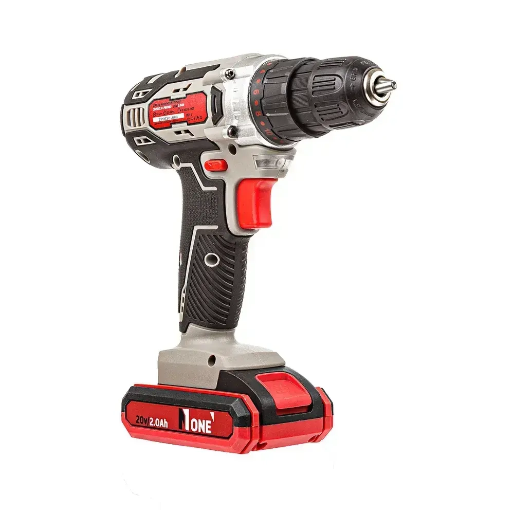 NUMBER ONE Дрель-шуруповерт, 20 В, 32 Нм, 2 АКБ
