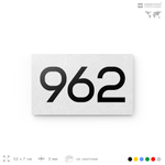 Номер на дверь 962, табличка на дверь для офиса, квартиры, кабинета, аудитории, склада, белая 120х70 мм, Айдентика Технолоджи