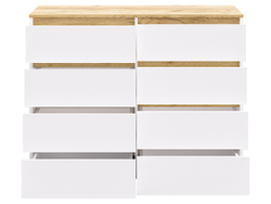 Комод-23 Белый/Кр.золотой