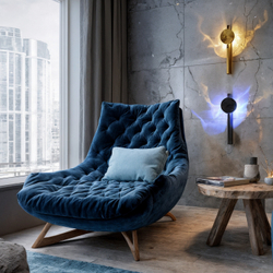 Светильник настенный MIST, 3Вт, 3000К, алюминий, латунь