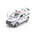 Модель ин. мет. "Lada Xray. Полиция" 12см, открыв. двери, коробка XRAY-POLICE (Технопарк)