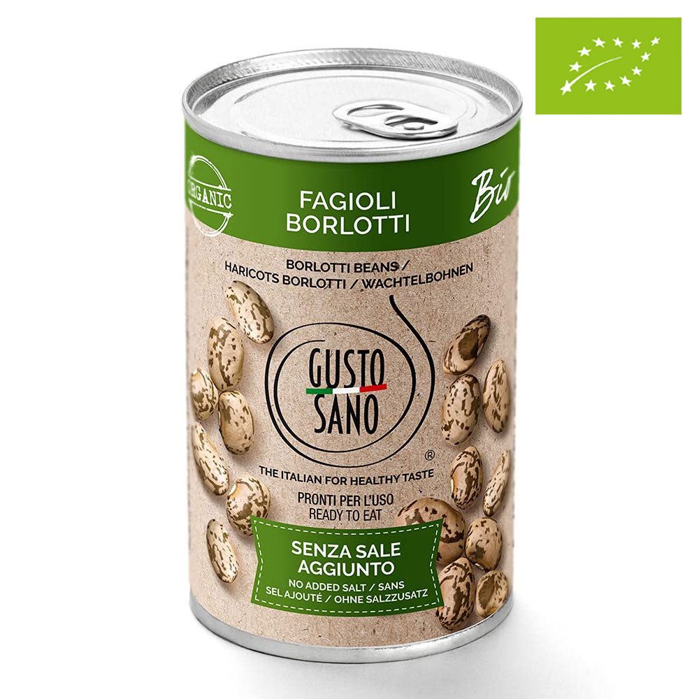 Фасоль Борлотти, органическая, &quot;Gusto Sano&quot;, 400 г