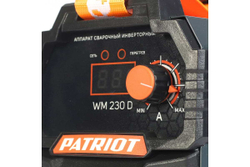 Сварочный инверторный аппарат PATRIOT WM230D 605302023