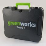 Аккумуляторная ударная дрель шуруповерт Greenworks GD24DD60K2, 3704107UA, 24v, АКБ 2 А·ч и ЗУ в кейсе
