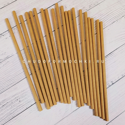 Трубочки бумажные "крафт"