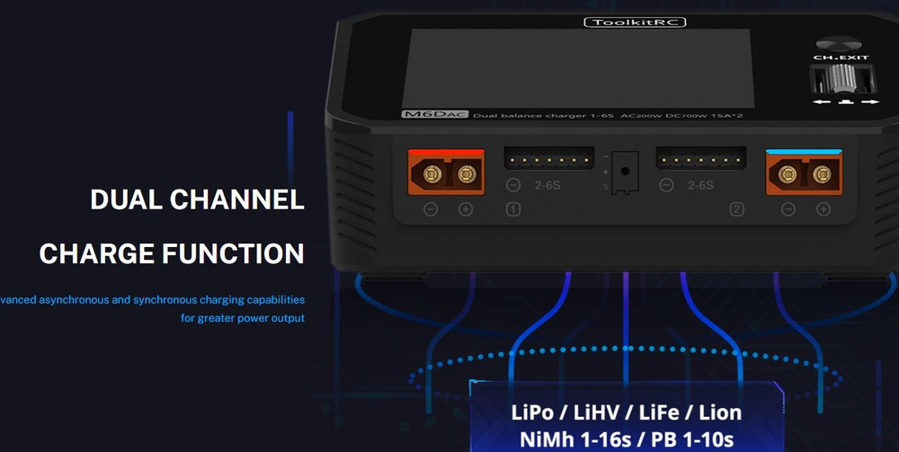 Зарядное устройство Toolkit RC M6DAC